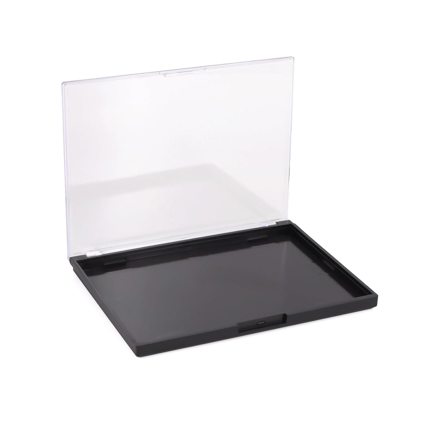 Skiennix Magnetic Makeup Palette - Empty Clear Top for DIY Cosmetics | 3-Pack with 60 Adhesive Stickers - 7.87” x 5.51”