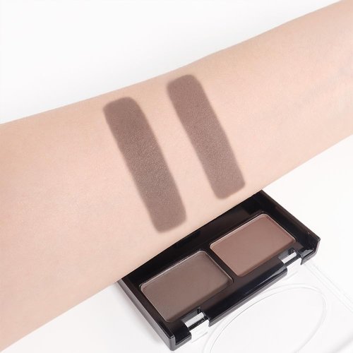 Regine Switzerland Eyebrow Powder Kit - Medium Brown | Long-Lasting Waterproof Formula with Double-Ended Brush