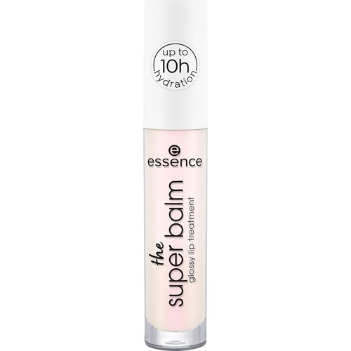 Essence Super Balm Glossy Lip Treatment - 10 Hour Hydrating Lip Balm with Shea Butter & Vitamin E | Vegan & Cruelty Free