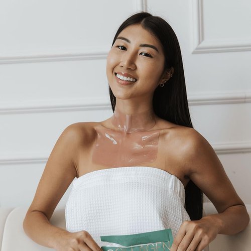 Karuna Collagen Neck & Chest Hydrogel Mask - Firming & Hydrating K-Beauty Treatment | 1-Pack for Wrinkles & Sagging Skin