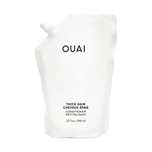 OUAI Thick Hair Conditioner Refill - Moisturizing Formula for Dry, Frizzy Hair - 32 Oz, Paraben & Sulfate Free