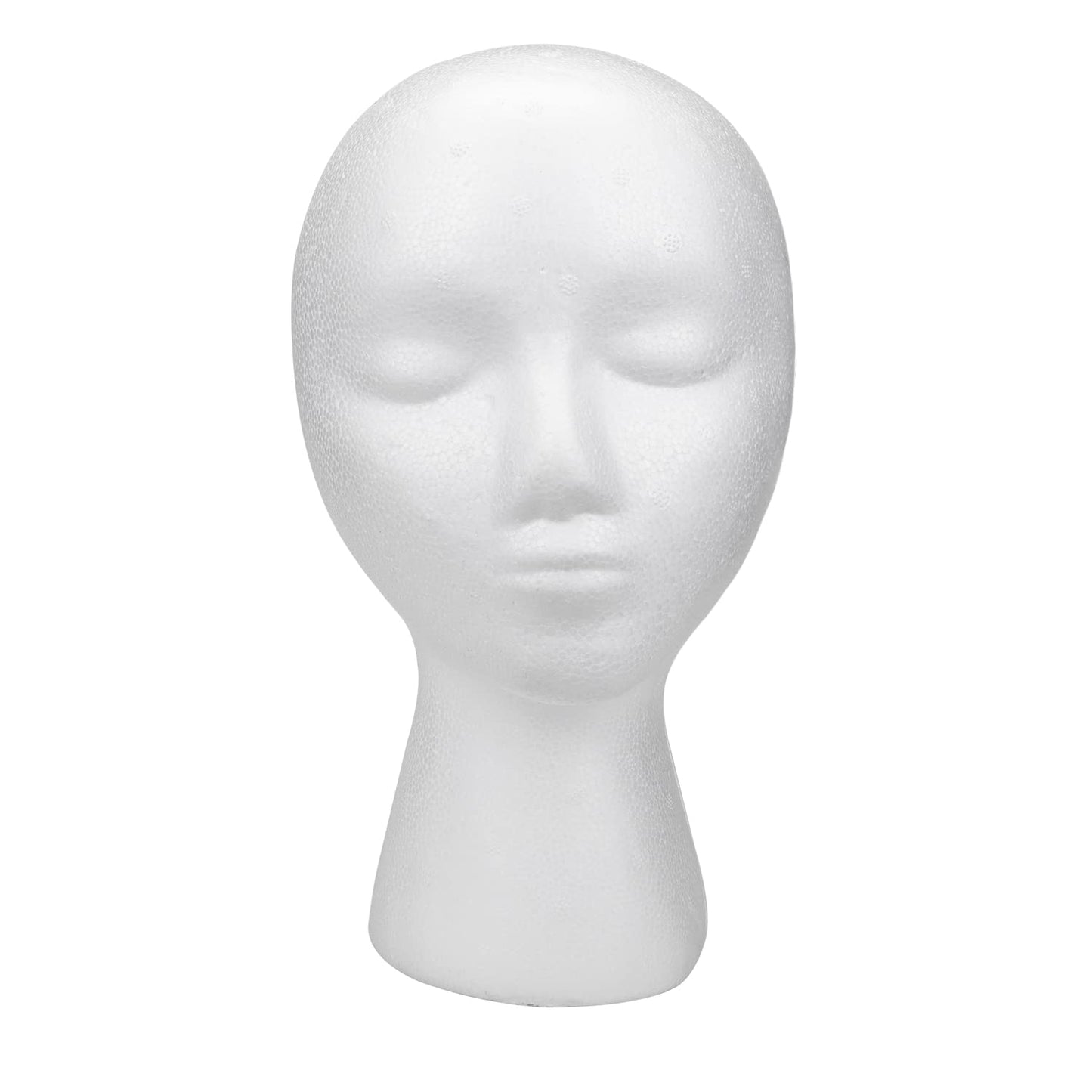 Foraineam 3 Pack 11 Inch Foam Wig Heads Female Foam Mannequin Head Wigs Display Stand Holder Manikin Cosmetics Model Head for Wigs, Glasses, Hats, Hairpieces