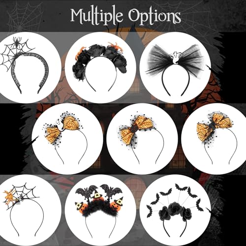 Amazer Bat Headband, Halloween Headbands for Women, Bat headband for Women, Pumpkin Headband, Black Bat Wing Headband for Halloween Costume, Halloween Headpiece Headwear for Party Photo Prop