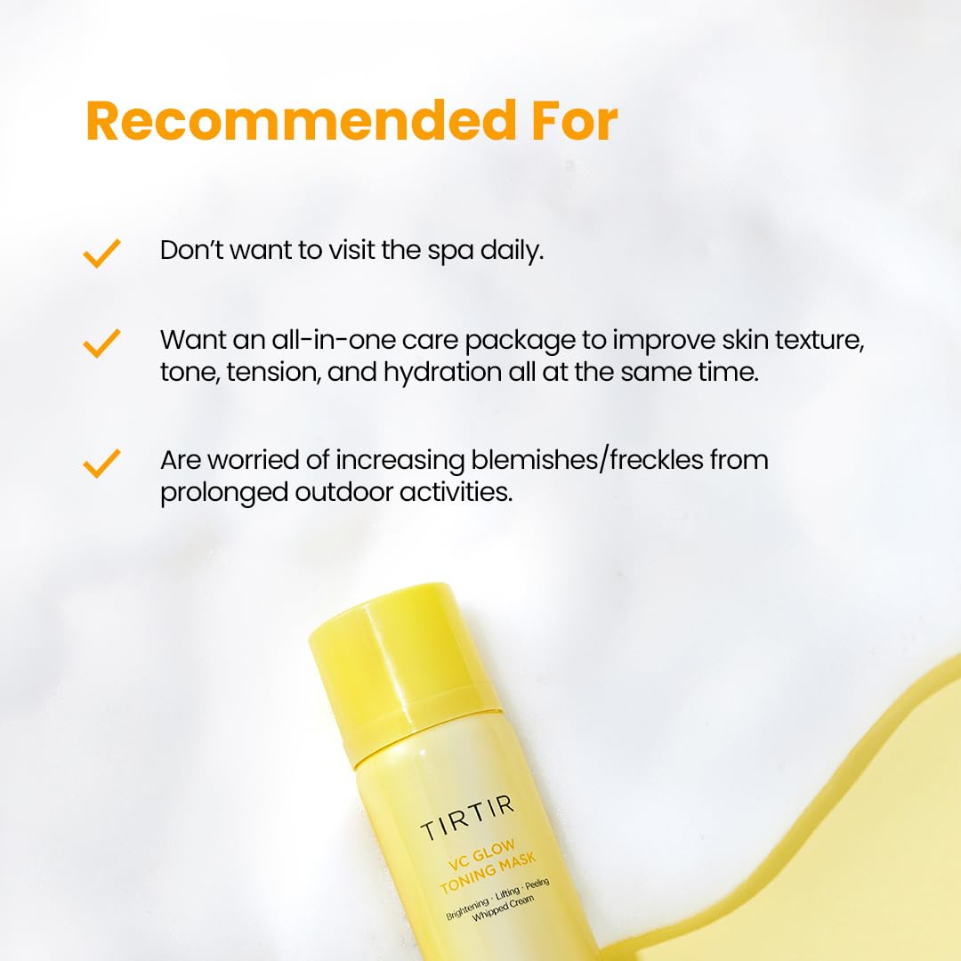 TIRTIR VC Glow Toning Mask, 2.70 Fl.Oz.