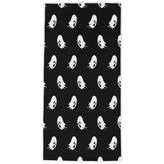 Vhcawsu Halloween Ghosts Hand Towel Spooky Boo Bath Towels Soft Bathroom Hair Drying Towels Highly Absorbent Fingertip Towel for Spa Gym Sport 16"x30"