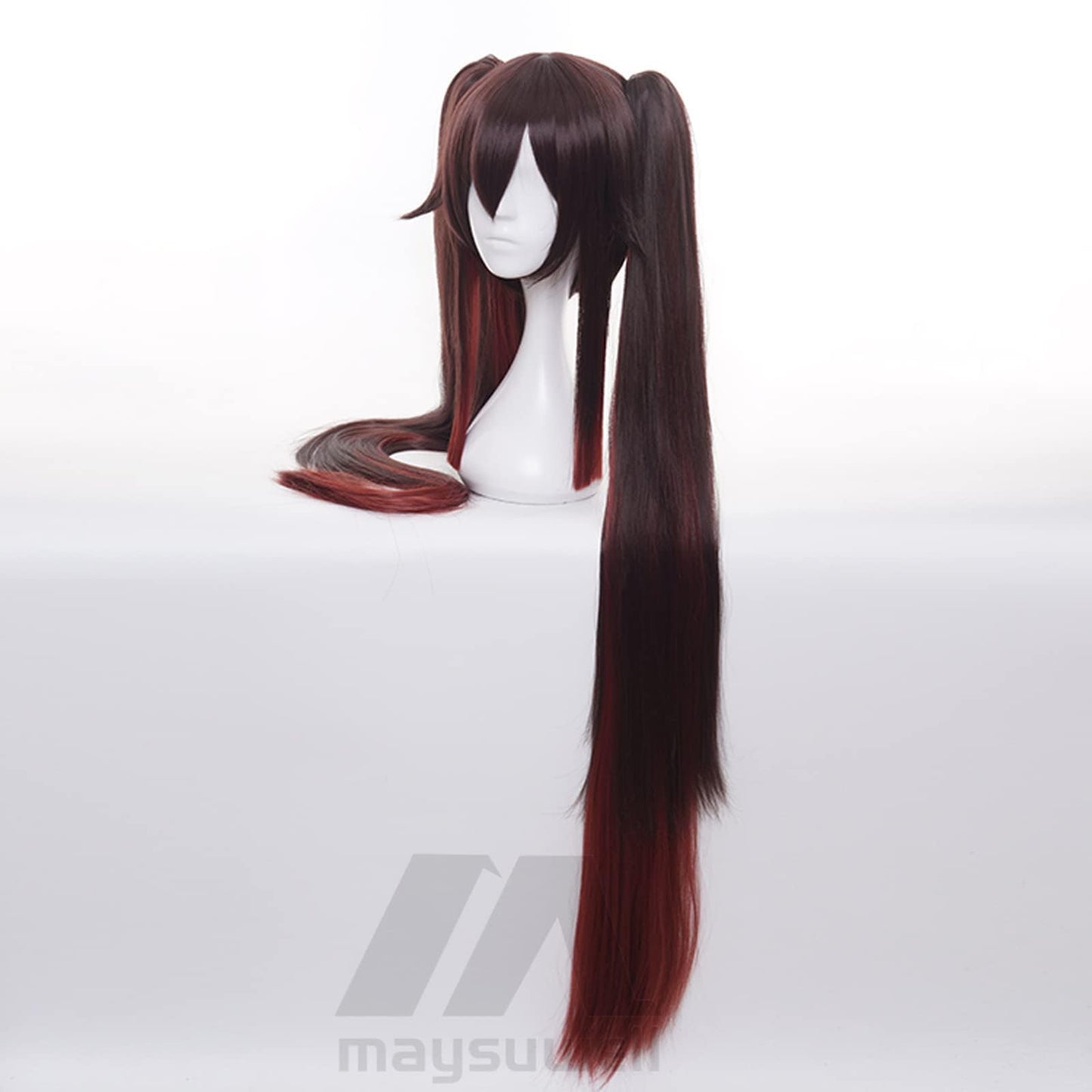 Anime Cosplay Wig Genshin Impact Hutao Wig Chestnut gradient long hair with Free Wig Cap for Comic Con, Cosplay show, Halloween