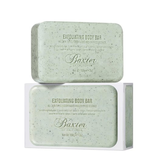 Baxter of California Exfoliating Body Bar Soap - Deep Cleansing Cedarwood & Oak Moss, 7 Oz