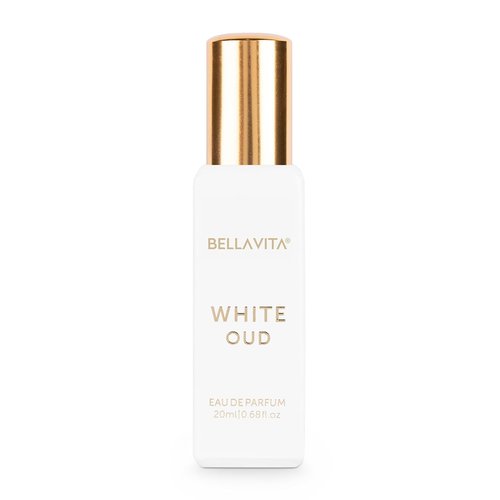 Bellavita Luxury White Oud Eau de Parfum - Travel Size 20 ml | Unisex Long-Lasting Fragrance with Fruity and Tobacco Notes