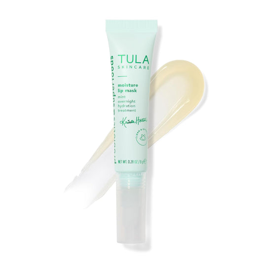 TULA Skin Care Moisture Lip Mask - Nourishing Peptides, Hyaluronic Acid & Vitamin E, 0.28 oz.