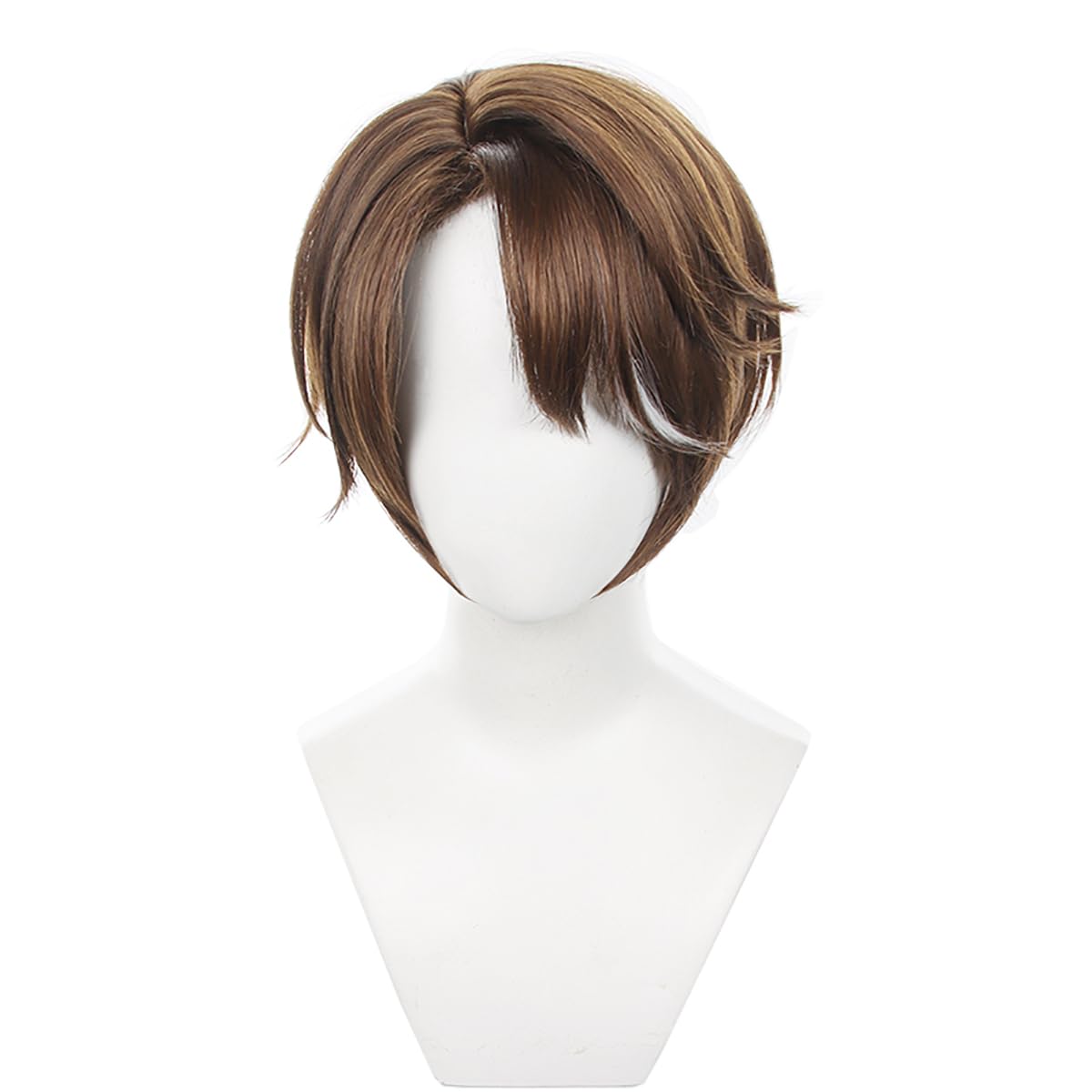 XiongXiongLe Honkai Star Rail Welt Yang Cosplay Wig Men's Costume Partial Split Double Nest Highlight Short Hair Wigs for Boys Cos Party Halloween Christmas Comic Con(Welt Yang)