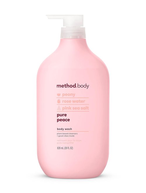 Method Body Wash - Pure Peace | Paraben & Phthalate Free, 28 Oz for Refreshing Cleanliness