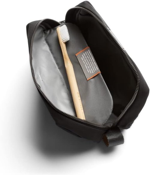 Bellroy Toiletry Kit - Unisex Water-Resistant Bag with Zipper Closure & Magnetic Toothbrush Sleeve | Bronze