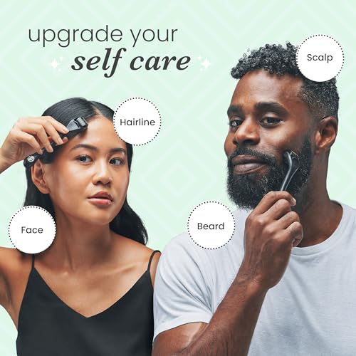 Sdara Black Derma Roller Microneedling Roller Face - Includes Free Storage Case