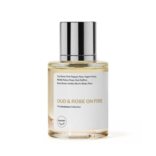 Dossier Original Eau de Parfum - Oud & Rose on Fire - Unisex - 50 ML Long-lasting Perfume Crafted in France