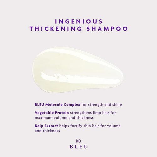 R+Co BLEU Ingenious Thickening Shampoo & Conditioner - Boost Body, Volume & Shine | 8.5 oz + 6.8 oz