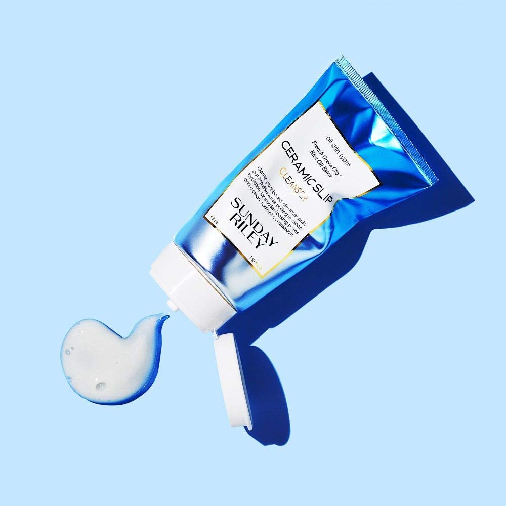 Sunday Riley Ceramic Slip Cleanser - Gentle Purifying Formula for All Skin Types | 5 Fl Oz