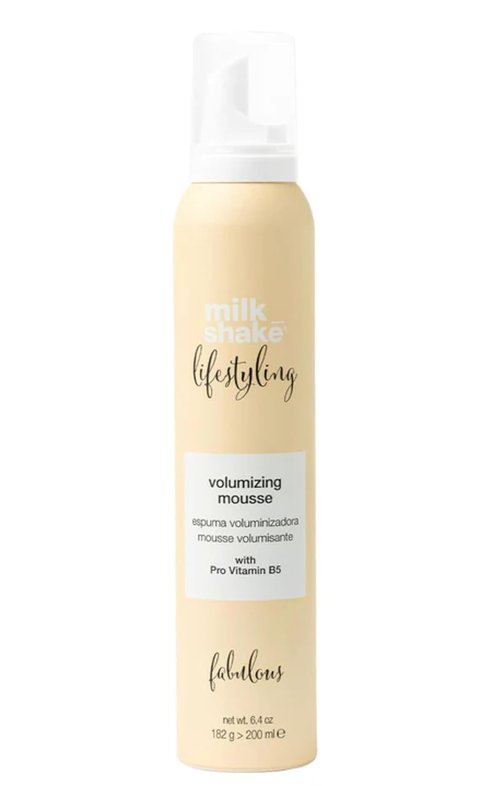 milk_shake Volumizing Mousse - Medium to Strong Hold Foam for Body & Curl Retention | 6.4 oz (200 ml)