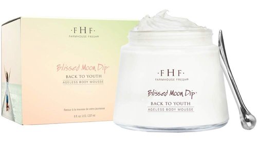 FarmHouse Fresh Body Lotion - Firming Moisturizing Peptide Cream | Blissed Moon Dip Ageless Mousse, 8 Fl Oz