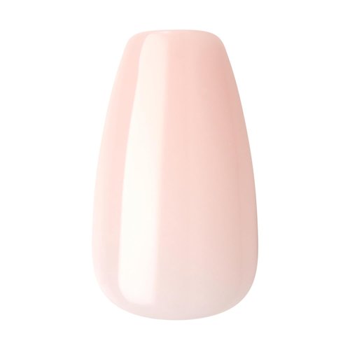 KISS imPRESS No Glue Mani Press-On Nails - 'Serendipity' Pink Coffin Shape, Medium Size, 30 Nails Included