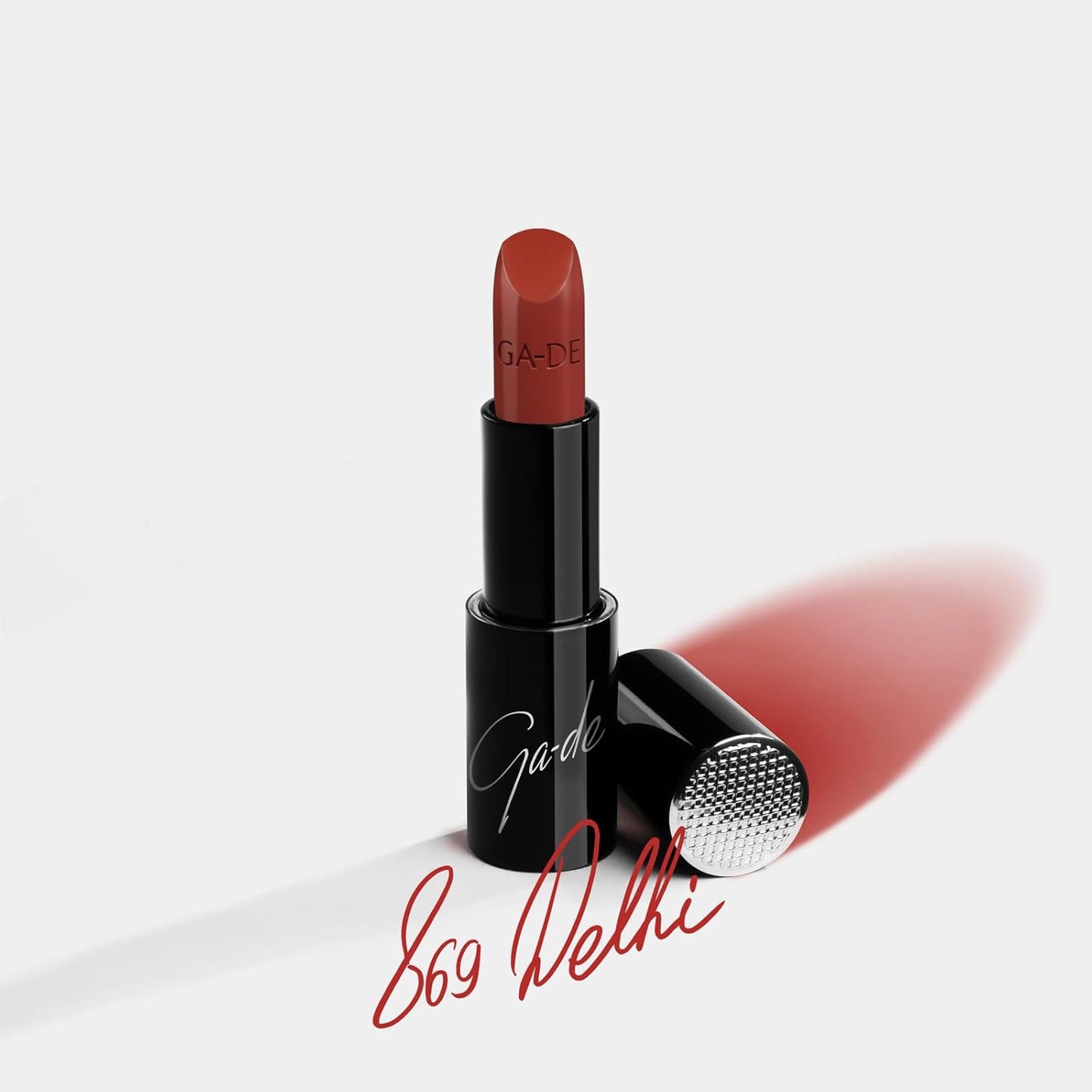 GA-DE Selfie Full Color Lipstick 869 - Long-Lasting High Pigment Formula with Argan Oil - 0.14 oz
