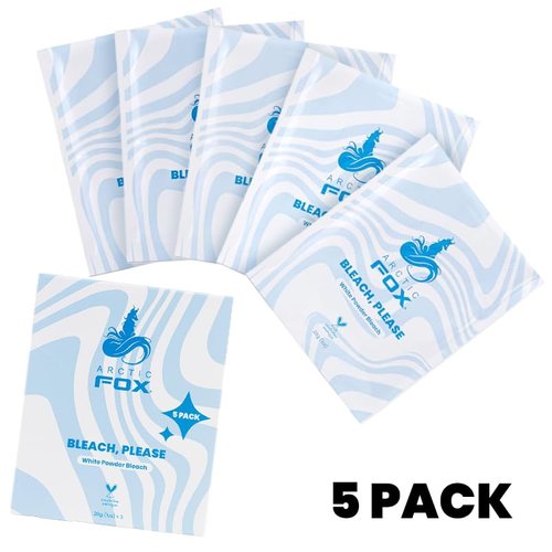 Arctic Fox Bleach Please Hair Lightener - Fast-Acting, Vegan & Cruelty-Free - 5 Pack, 1 oz Each