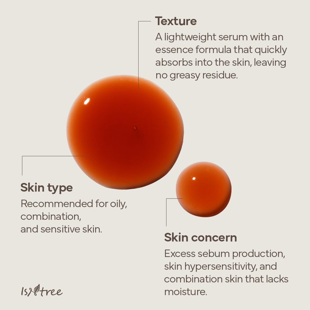 ISNTREE Green Tea Fresh Serum - Hydrating Formula with Jeju Green Tea Extract | 50ml | Balances Oil & Moisture