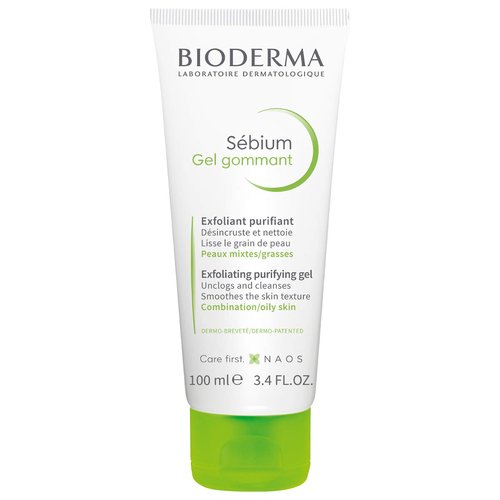Bioderma Sébium Exfoliating Facial Gel - Purifying & Pore Refining Cleanser - 3.33 Fl Oz