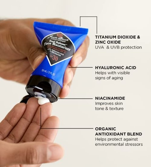 Jack Black Dual Defense™ Face Moisturizer - Broad-Spectrum SPF 30 | 100% Mineral Protection