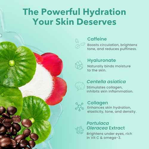 Patchology Rejuvenating Under Eye Gels - Hydrating Eye Mask w/Caffeine, Hydrolyzed Collagen & Centella Asiatica- Under Eye Patches For Dark Circles - Minimize Puffiness & Wrinkle Reducer - 30 ?Pairs