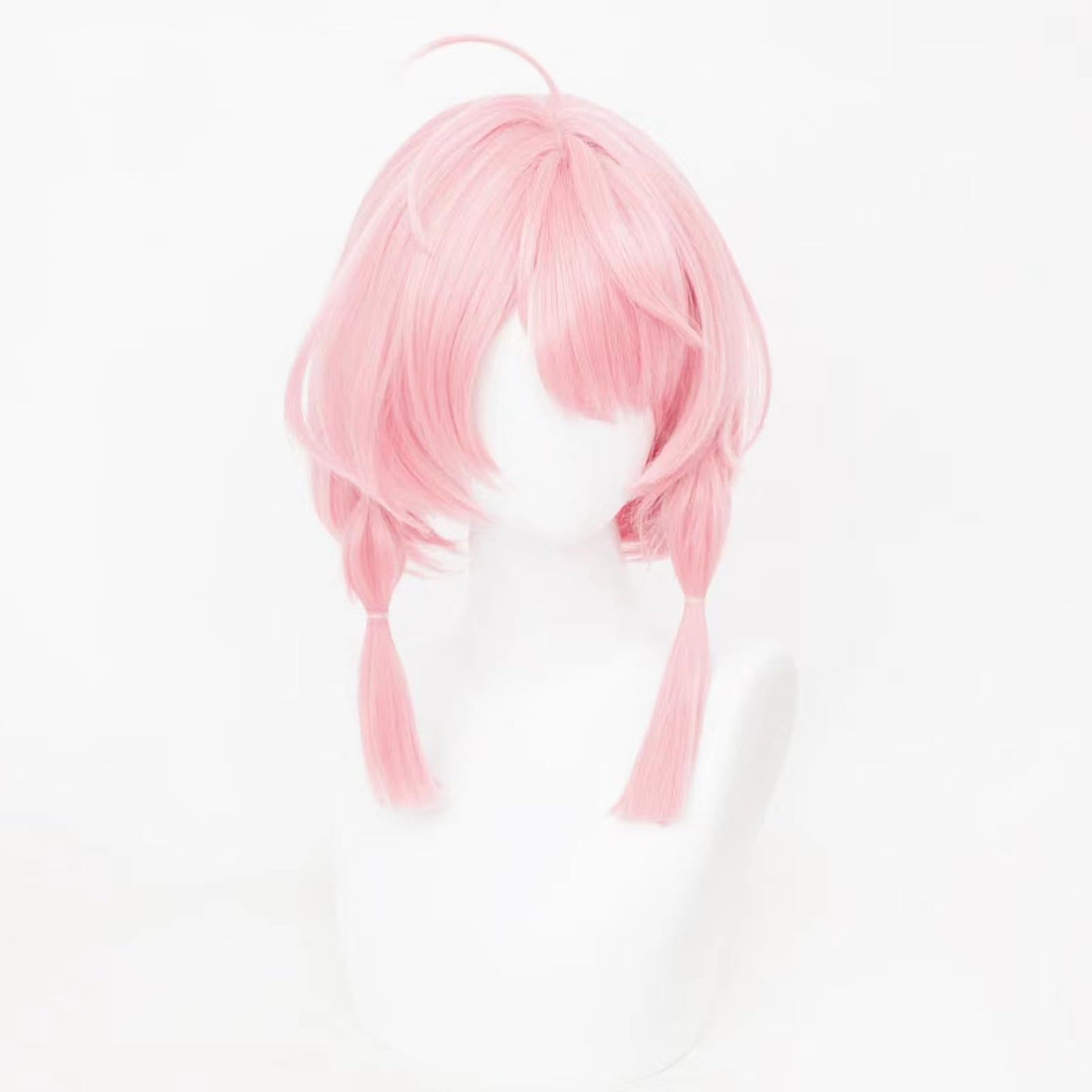 XiongXiongLe Taoqi Cosplay Wig Women Costume Pink Middle Long Straight Hairs Wigs with Two Braids for Women Adult Cos Wuthering Waves Anime Game Party Halloween Christmas(Taoqi)