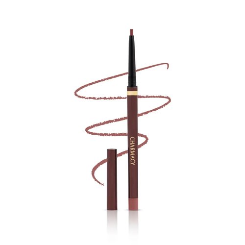 CHARMACY Twist Up Lip Liner Pencil - Waterproof & Smudge-Proof Formula | All-Day Wear in Universal Shades #03