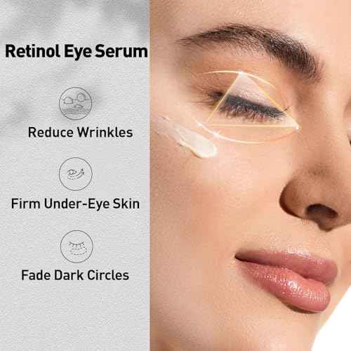 Retinol Eye Cream for Anti-Aging & Wrinkles ? Firming, Hydrating & Repairing Eye Serum with Niacinamide, Hyaluronic Acid, Vitamin E & Bifida Ferment Lysate, 0.7 Fl Oz (Pack of 1)