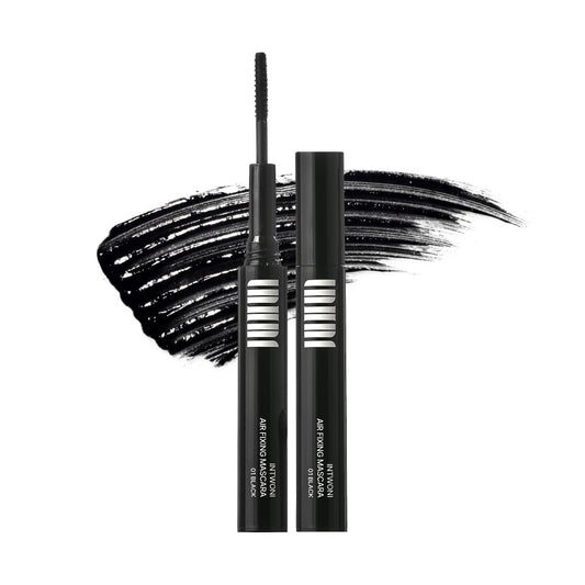 AirFixing Mascara - Smudge-Resistant Tubing Formula | 0.5mm Precision Brush | Easy Warm-Water Removal | 8.5g | Made in Korea (Black)