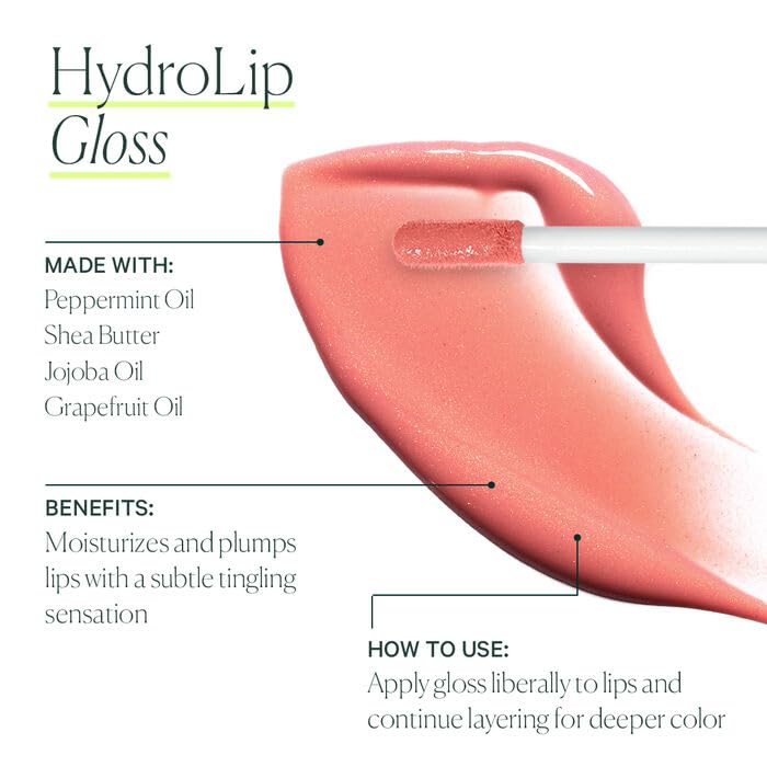 Well People Hydrolip Gloss, Lip Plumping Gloss For Sheer Color, Smooths & Hydrates Lips, Made With Jojoba Oil, Vegan & Cruelty-free, Nudist