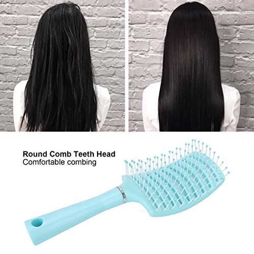 Vented Paddle Hair Brush, Styling Hair Brush, Detangling Hair Brush, Paddle Brush for Thick Straight Hair, Massage Hair Comb, Anti-static Hair Comb, Vented Hair Brush (blue)