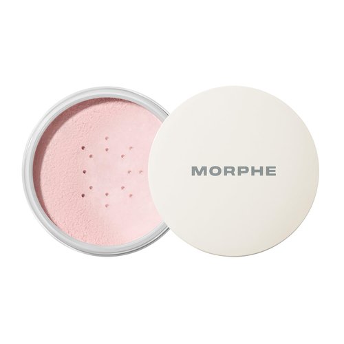 Morphe Jumbo Bake & Set Powder - Talc-Free Lightweight Finishing Powder for Natural Glow - Brightening Pink (0.62 oz)
