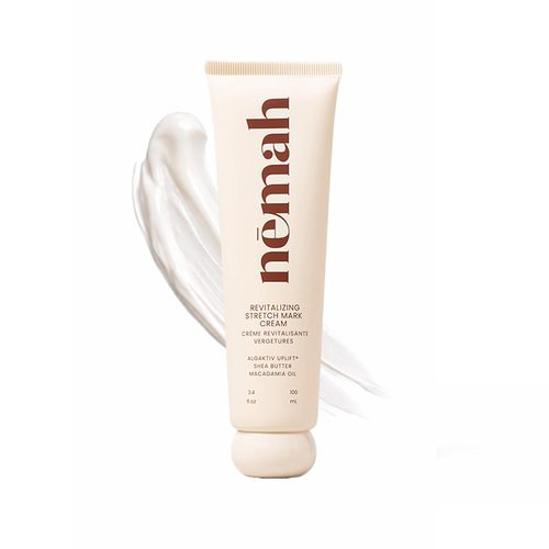 Nemah Stretch Mark Cream - Moisturizing Pregnancy Body Cream with Shea Butter & Macadamia Oil | 3.4 oz