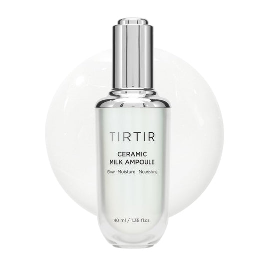 TIRTIR Ceramic Milk Ampoule - Nourishing Hydration for Radiant Skin | 1.35 Fl Oz