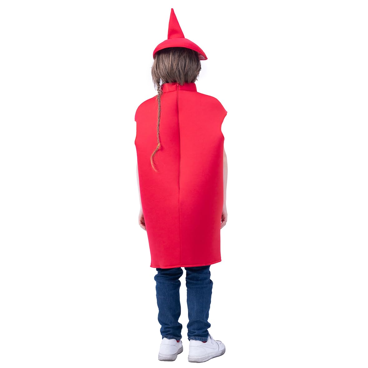 PGOND Ketchup Costume for Kids Halloween Costume Red 4-6Y