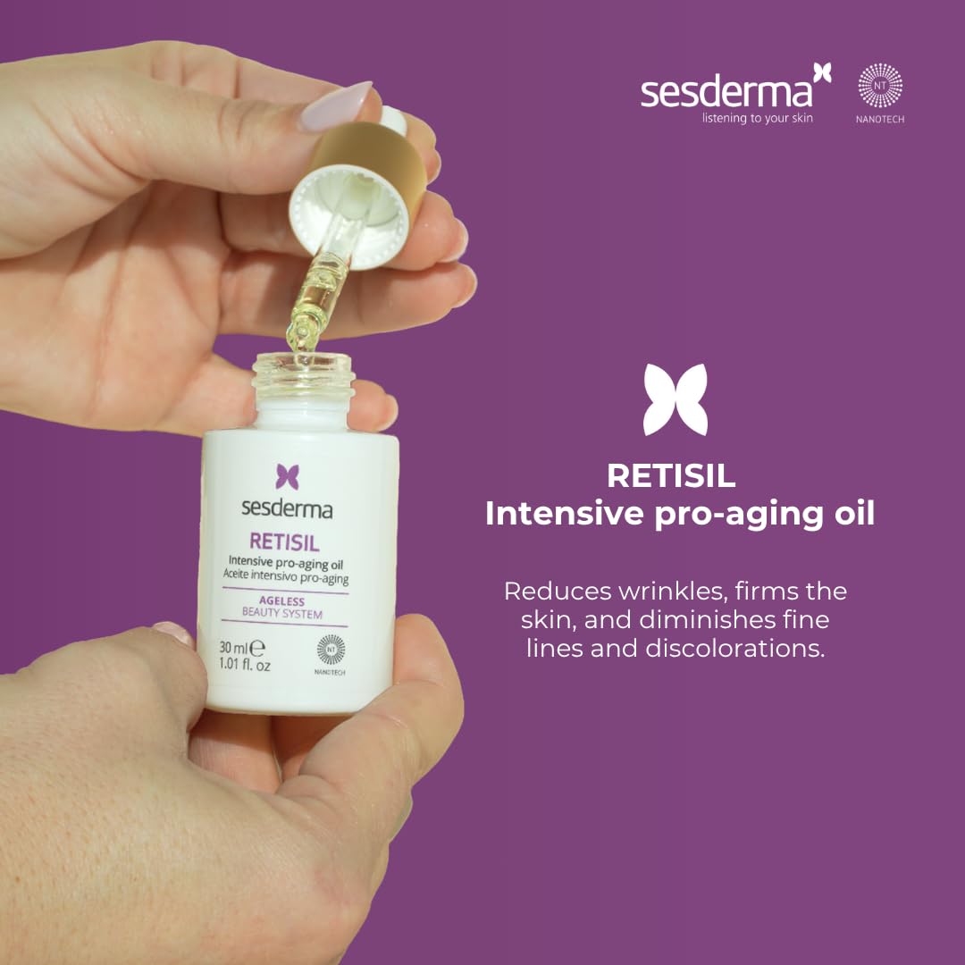 Sesderma RETISIL Pro-Aging Oil - Ageless Beauty System, 1.0 Fl Oz for Youthful Skin