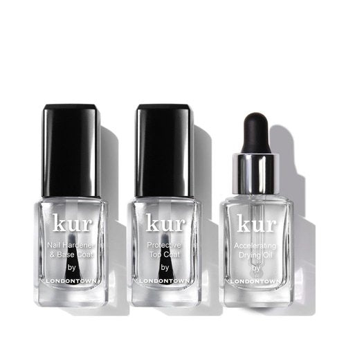 LONDONTOWN Protect & Go Trio - Protective Base, Top Coat & Accelerating Drying Oil Set