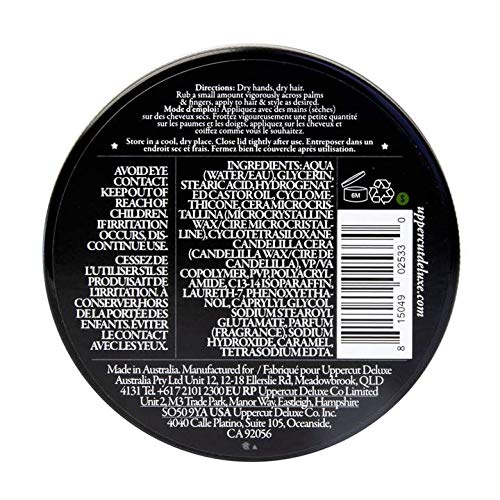 Uppercut Deluxe Matte Hair Pomade - Strong Hold & Natural Finish | 3.5 Ounces