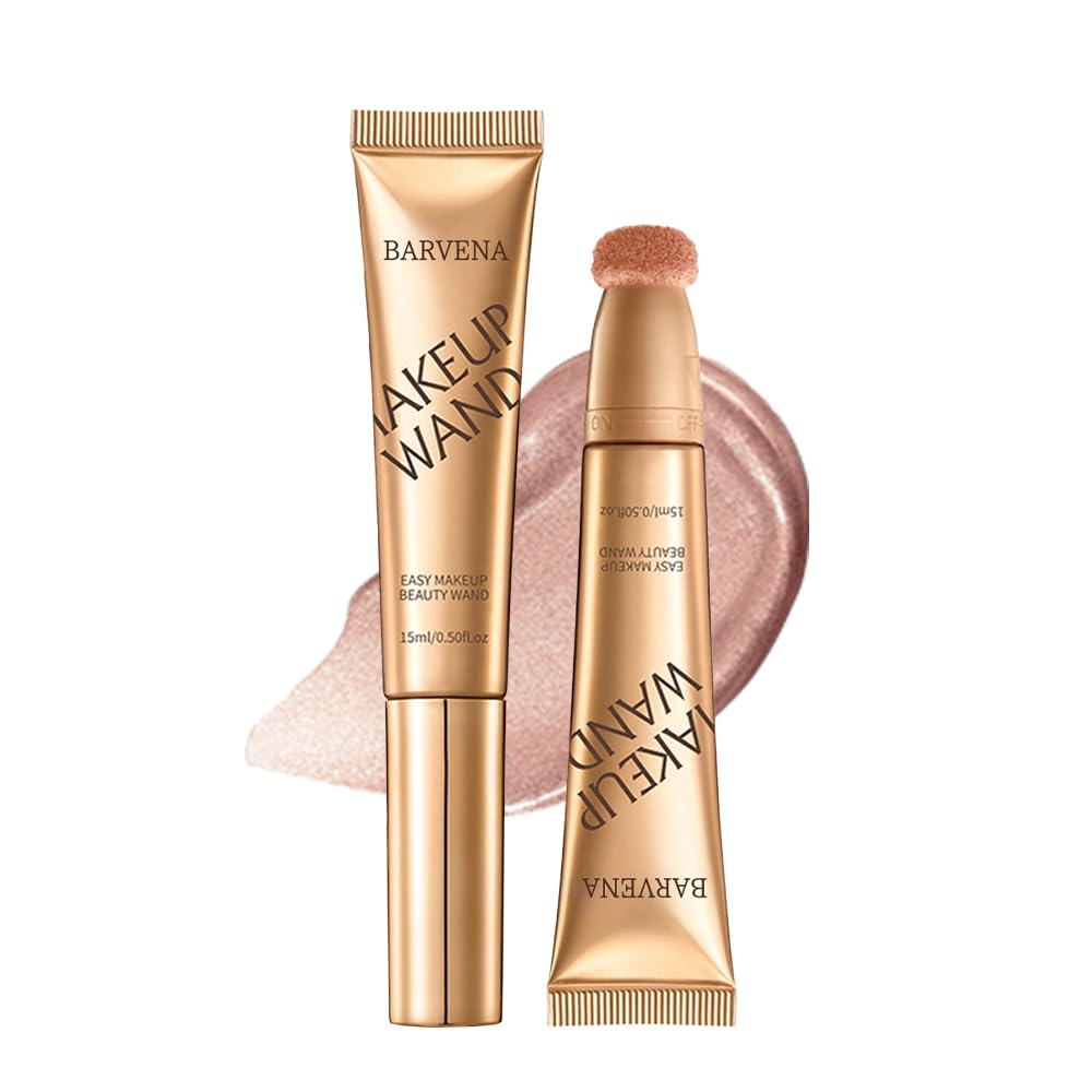 Skiennix Liquid Highlighter Wand - Luminous, Buildable Formula for Glowing Skin | Vegan & Cruelty-Free (Bare Rosé)