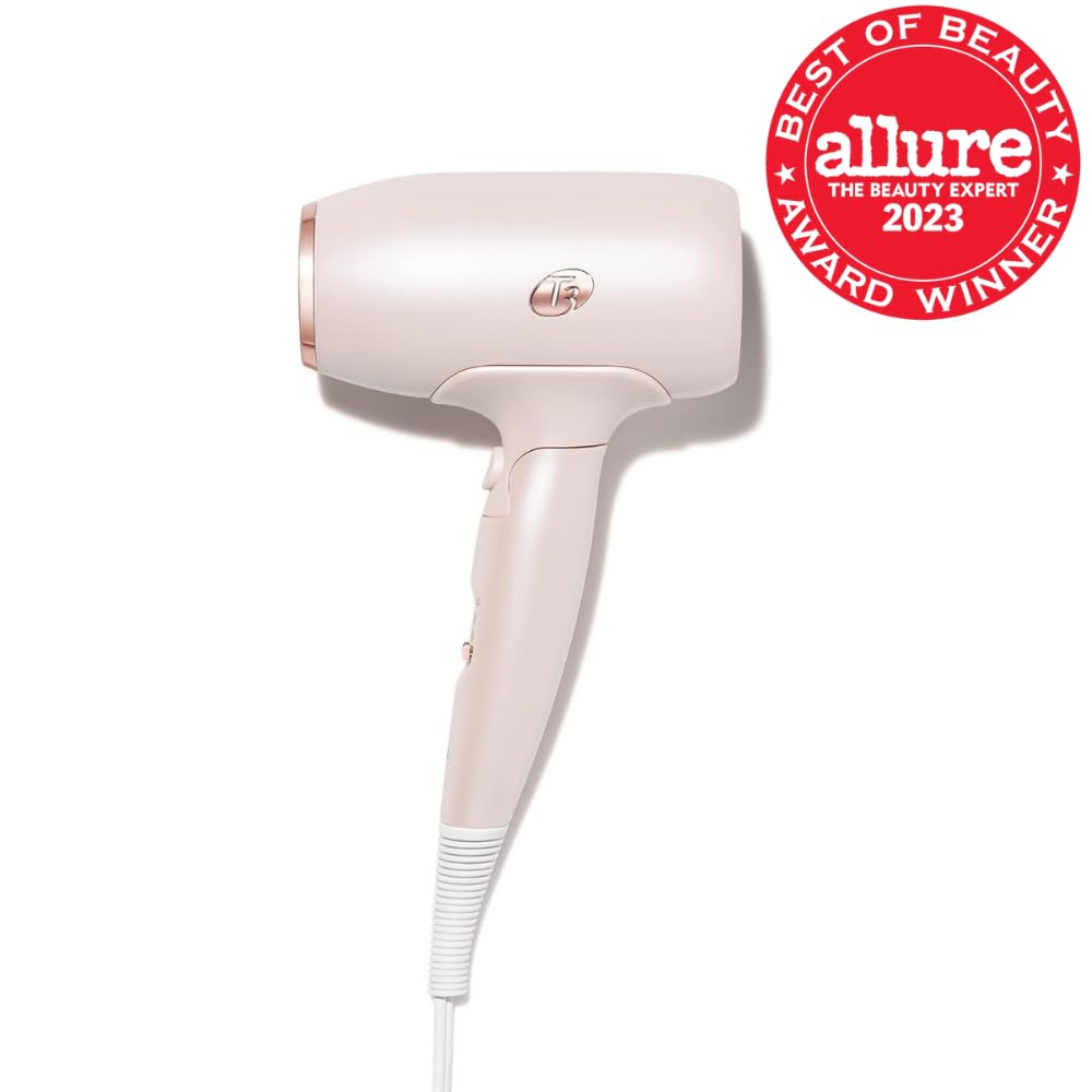 T3 Afar Travel Hair Dryer - Lightweight, Fast Drying, Dual Voltage, Ergonomic Design, Compact Size