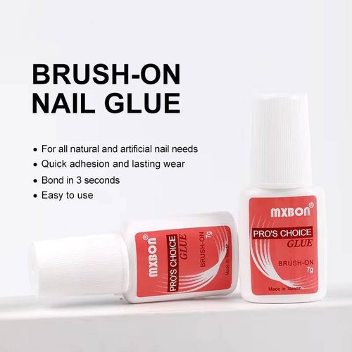 Super Strong Nail Glue for Press On Nails, Nail Tips & Acrylics – Long-Lasting Brush-On Nail Adhesive for Professional & DIY Use – No Mess, Fast Drying, Precision Application (Nail Glue, 1, Count)
