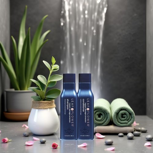 Leaf & Flower Shampoo & Conditioner Duo Set - 12 oz | Blue Damage Correction Essentials