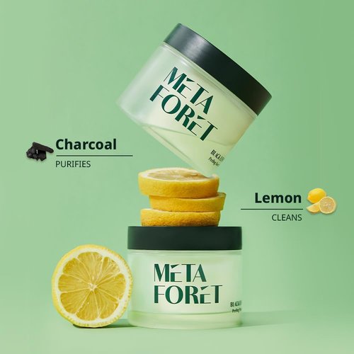METAFORET Black Lemon Peeling Toner Pads - 60 Exfoliating Sheets for Gentle Skin Renewal