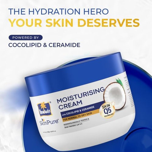 Parachute SkinPure Moisturizing Cream - Daily Body & Face Moisturizer with Coconut Milk & Ceramides | 16.9 Fl Oz | pH 5.5