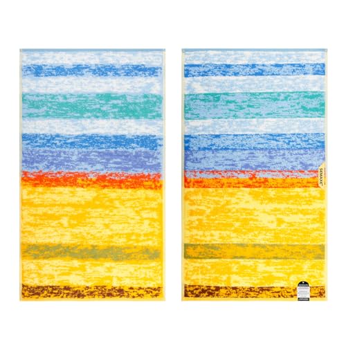 SEMAXE Luxury Bath Towel for Bathroom, 100% Cotton Towel with Hanging Loop, Soft & Absorbent, Gift Box Packaging, 55" L x 27" W, Colorful Towel Wheat Field