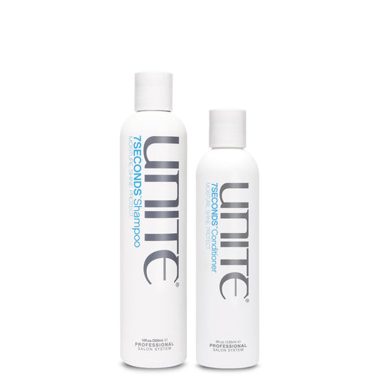 UNITE Hair 7SECONDS Shampoo & Conditioner Set - Hydrates, Strengthens & Adds Shine | UV & Heat Protection - 10 Fl Oz & 8 Fl Oz